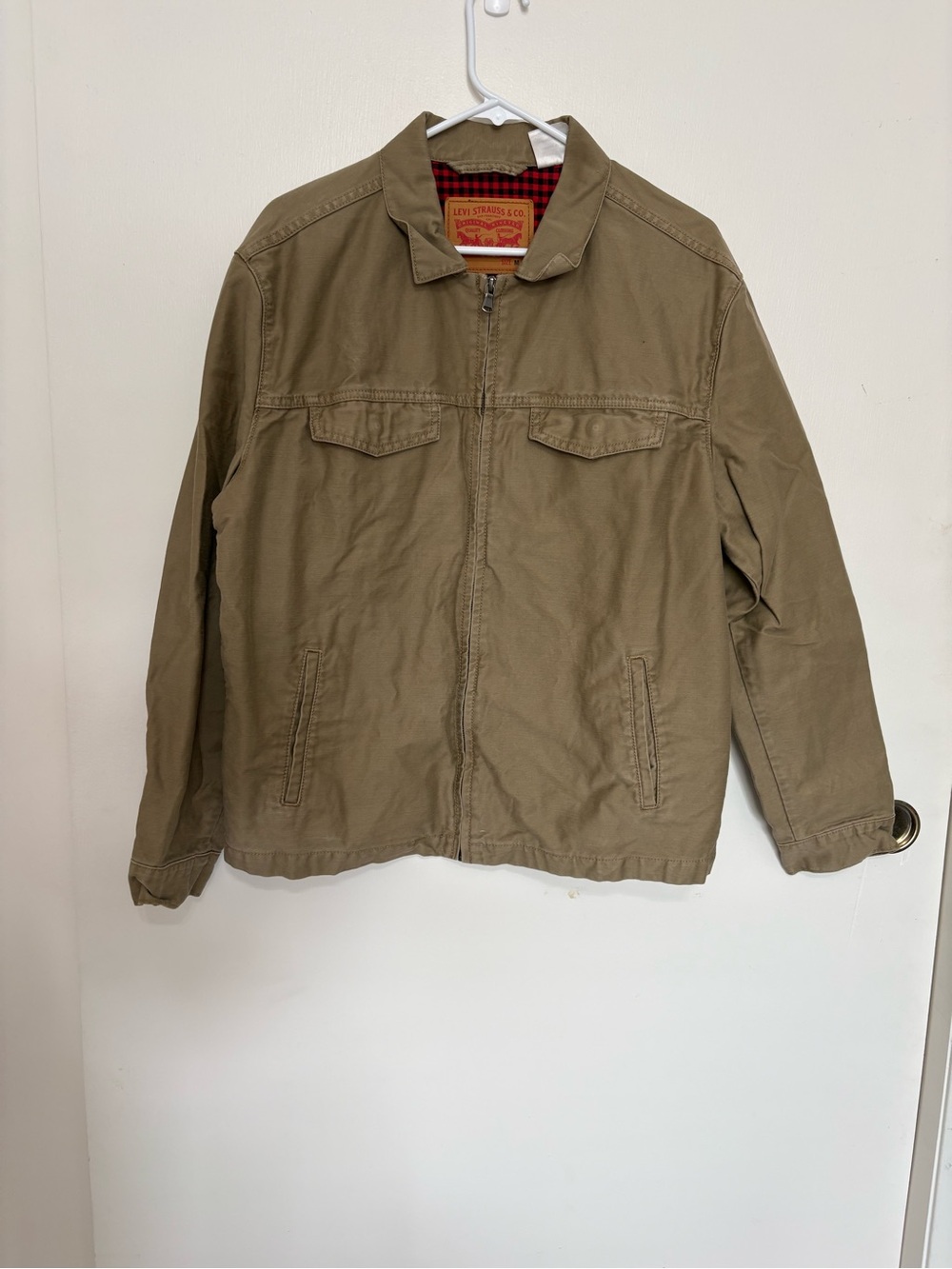 Levi's Men's Tan Lightweight
Zip Jacket  size M